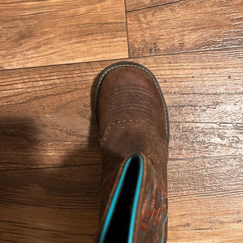 Justin Gypsy Women's Brown Ankle Boots - Picture 5 of 12